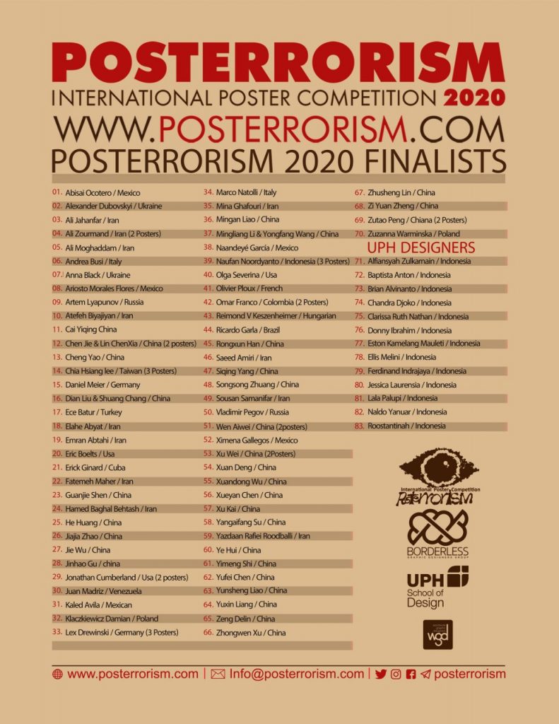 اسامی طراحان ایرانی در مسابقه‌ بین‌المللی پوستر posterrorism لینک : https://asarartmagazine.ir/?p=17037 👇 سایت : AsarArtMagazine.ir اینستاگرام :‌ instagram.com/AsarArtMagazine کانال تلگرام : t.me/AsarArtMagazine 👆